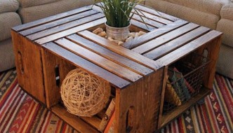 crate coffee table