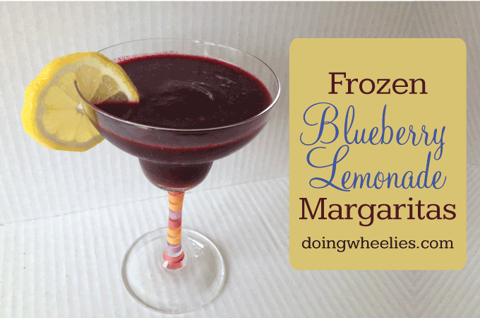 Frozen Blueberry Lemonade Margaritas