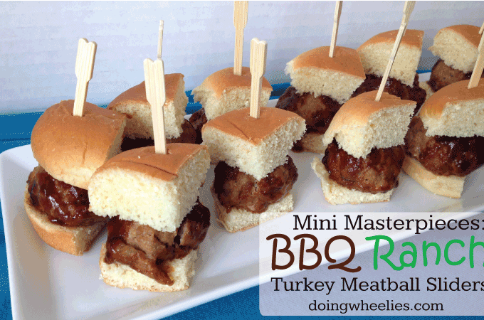 Mini Masterpieces: BBQ Ranch Turkey Meatball Sliders