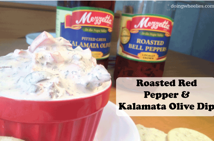 Zesty Roasted Red Pepper and Kalamata Olive Dip