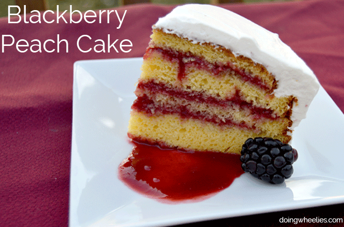 Blackberry Peach Layer Cake