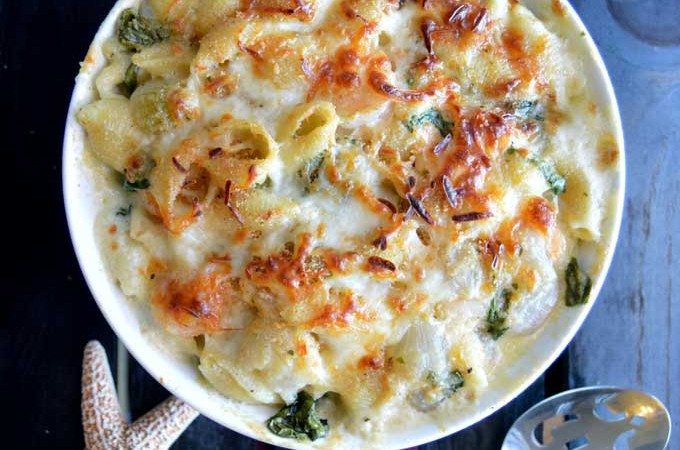 Mermaid Casserole with Kraft Mozzarella